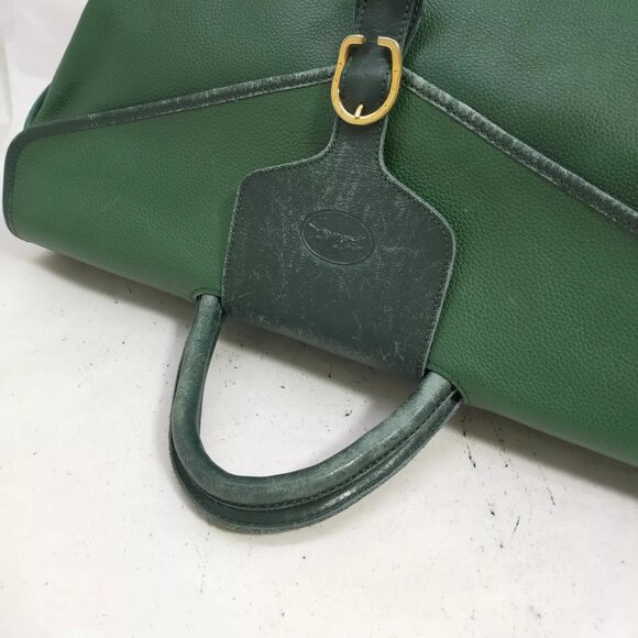 LONG CHAMP Hand Bag Green Leather 3654452 - Picture 4 of 9